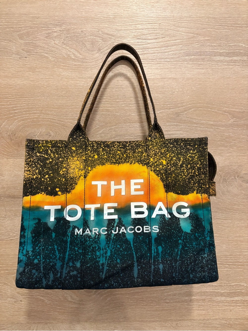 Large Marc Jacobs Abstract Ocean Sunset The Tote Bag
